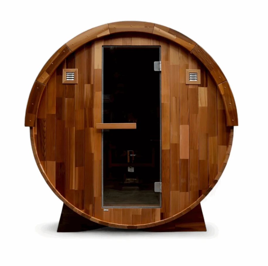 RED CEDAR SAUNA sisu バレルサウナ　～4名用　半月窓