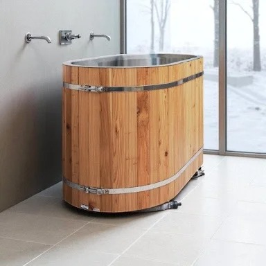 レッドシダー水風呂 ステンレス（1名用）