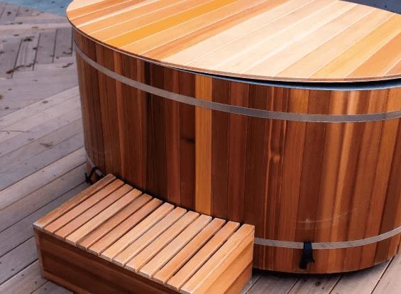 レッドシダー水風呂＋チラーセット  3℃まで設定可 工事不要（2～3名用）