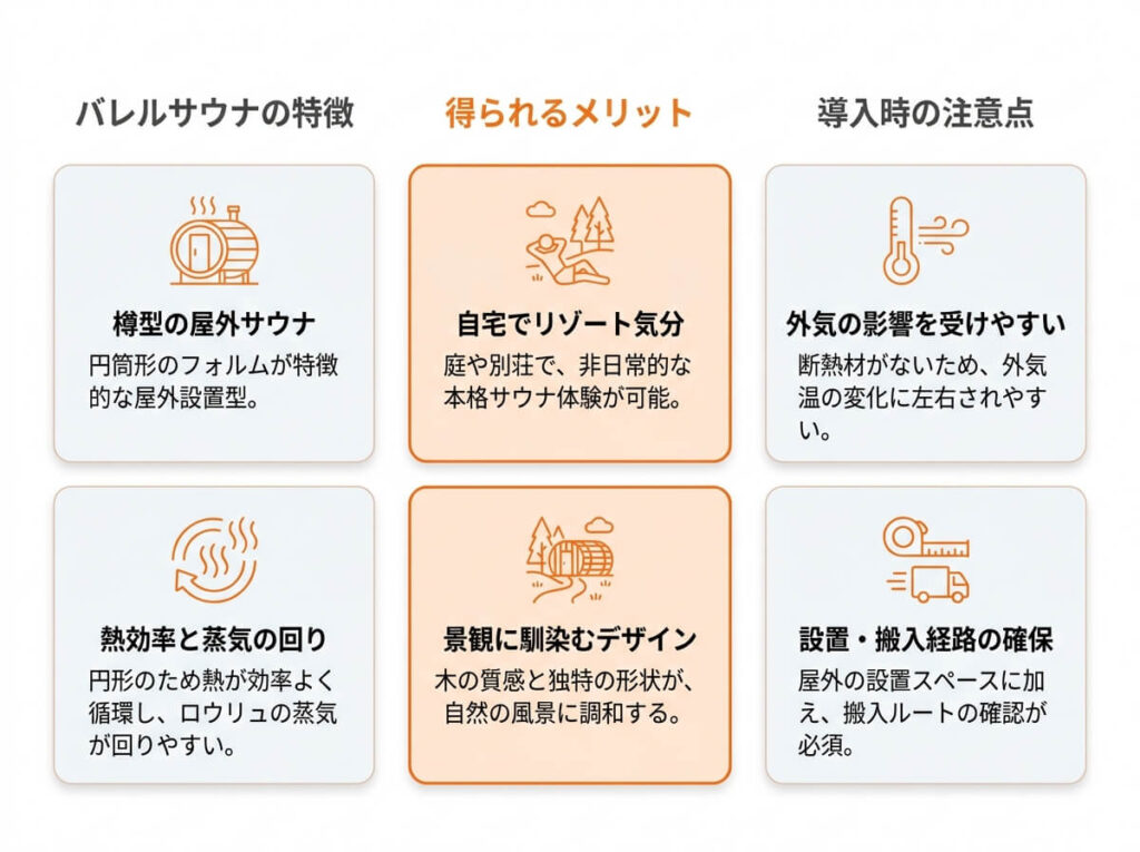 【結論】バレルサウナとは何か？特徴やメリットは？