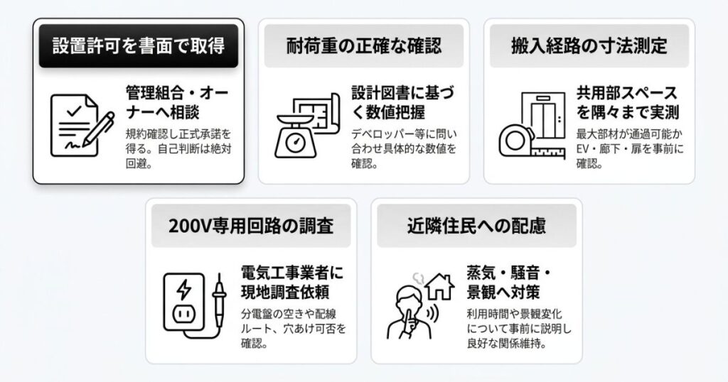 バレルサウナを導入するための5つの確認事項