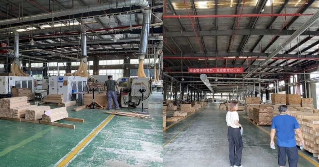 中国のサウナ製造工場