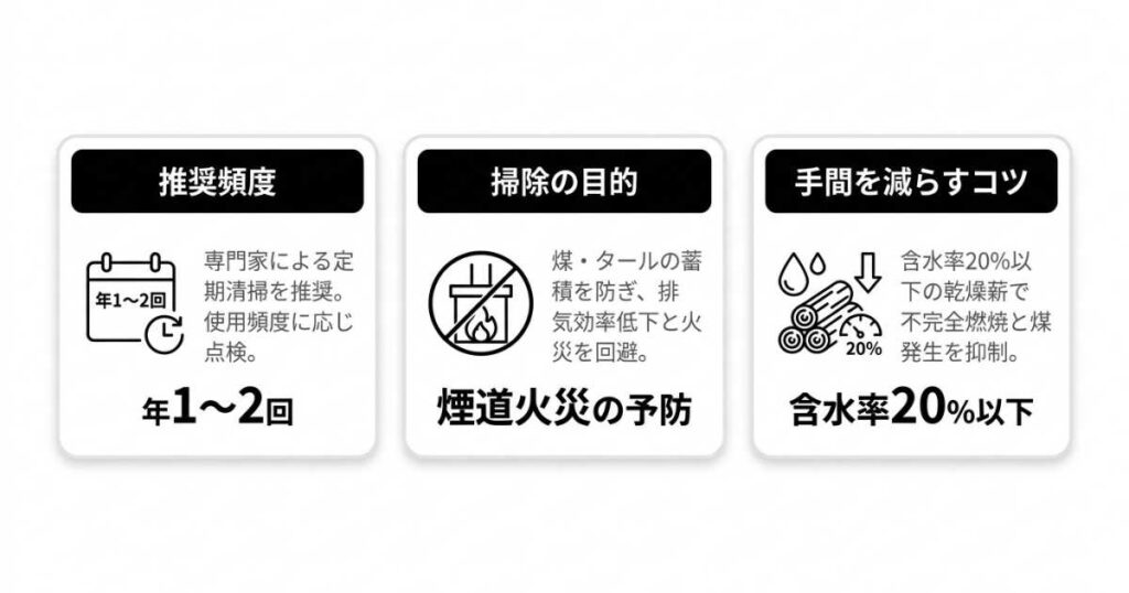 煙突掃除の頻度と具体的な手順